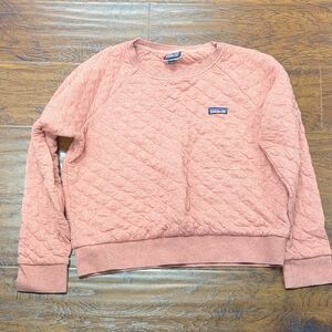 Patagonia Women's Quilted Crew Neck Sweater - Pink Size Large
